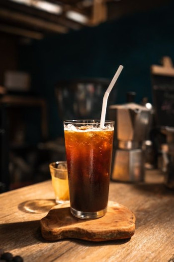 Iced americano coffee