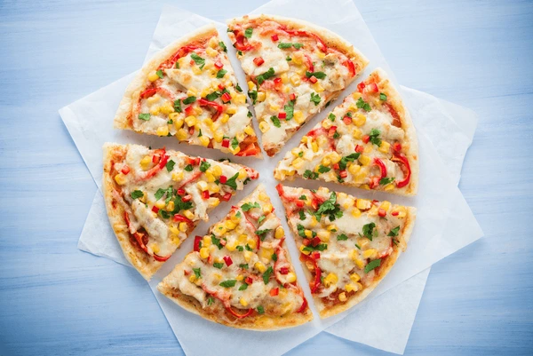Corn Capsicum Pizza